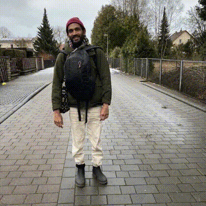 I look like a garden gnome with this red toque and green jacket