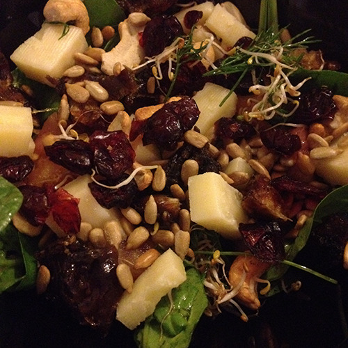 Salad with Cheese and Nuts