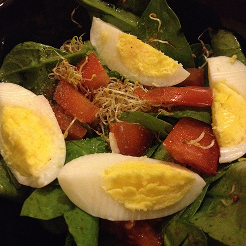 Tomato and Spinach Salad