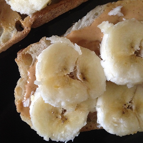 Banana, Peanut Butter, & Honey on toast