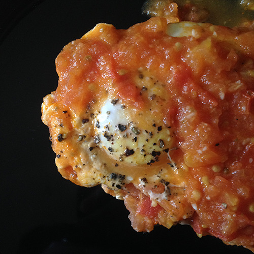 Egg Poached in Tomato Sauce