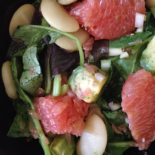 Avocado Grapefruit and Lima Bean Salad