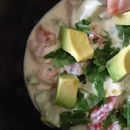 Avocado Salad with Yogurt Dressing