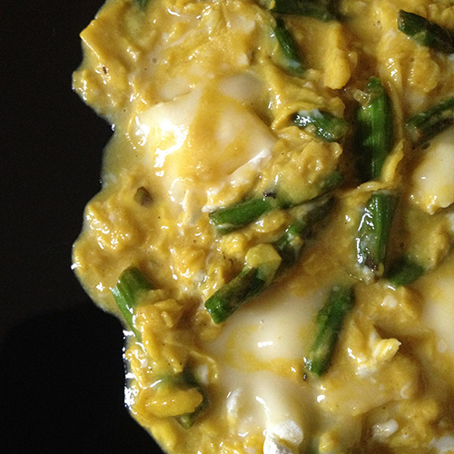 Asparagus Scrambled Eggs