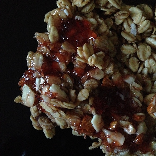 Peanut Butter and Jelly Granola Bars